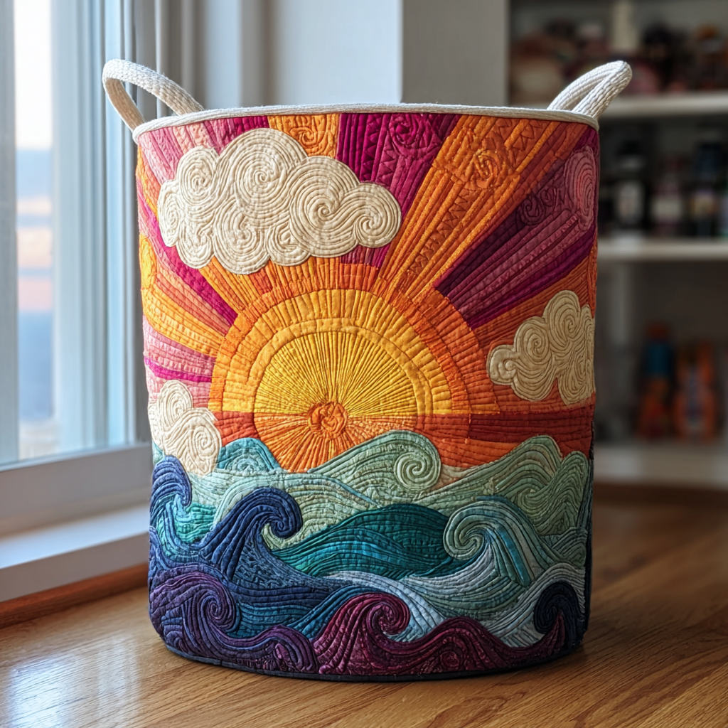 Sol Radiante | Cesto de Roupa Feito à Mão